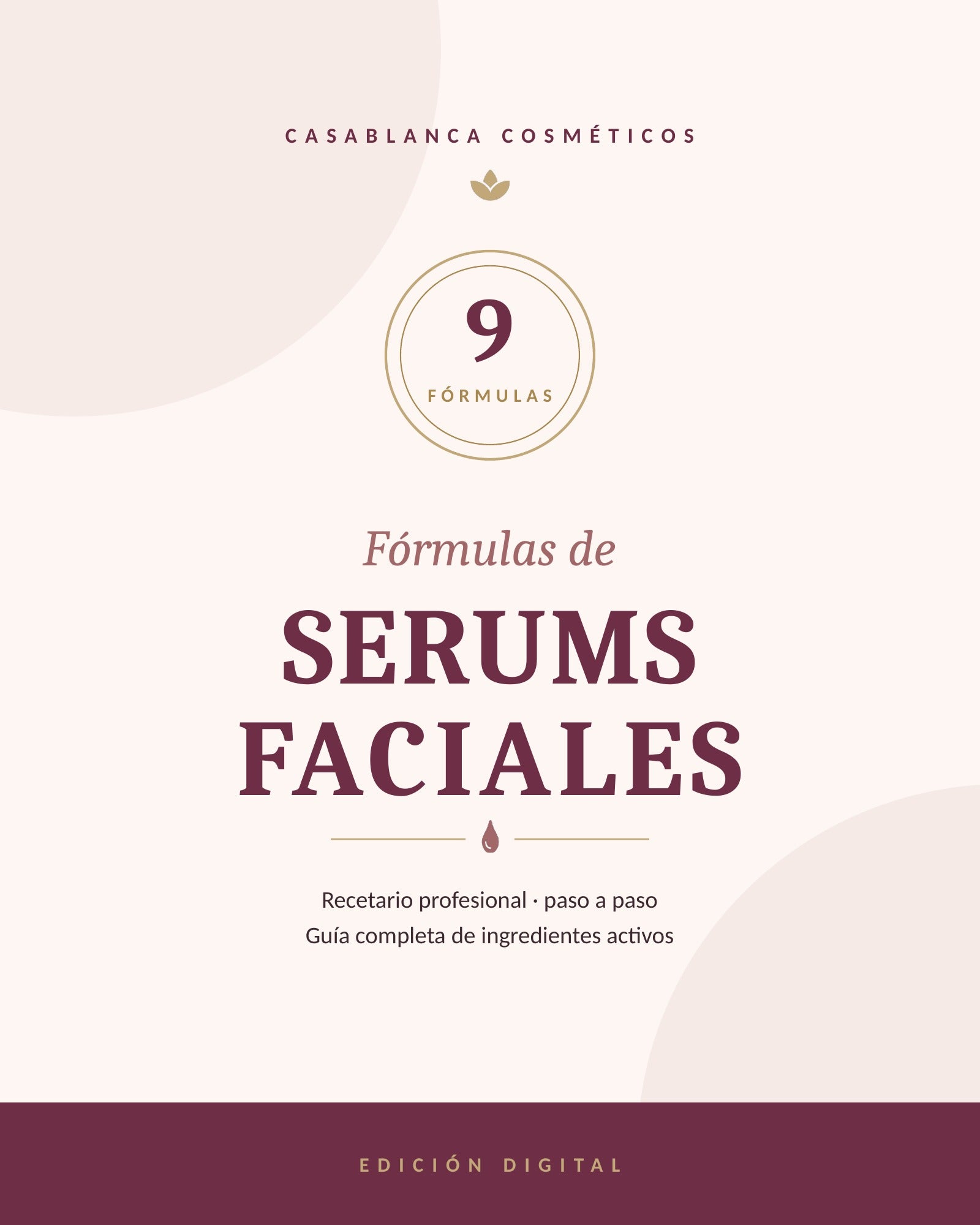 Catálogo de Fórmulas de Serums Faciales | 9 Recetas Profesionales (PDF)